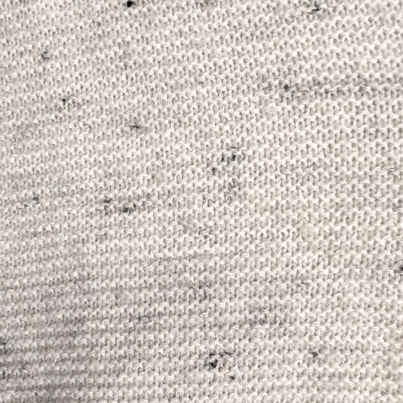 Eileen Fisher Cotton Wool Blend Cascading Open Front Cardigan Large Ivory Black - Picture 5 of 8